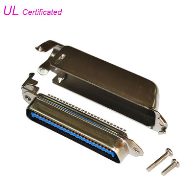 Solder Pin Connector Centronic 50 Pin Plug Side Cable Exit Connector with Reversed Matel Cover