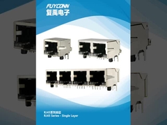 RJ45 সংযোগকারী PCB ডান কোণ / সোজা প্রকার
