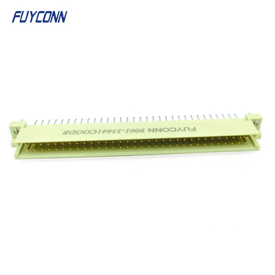 DIN41612 পুরুষ সংযোগকারী 64Pin সোজা PCB 2 সারি 2 * 32pin ইউরোকার্ড সংযোগকারী W / Harpoon