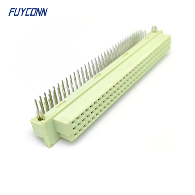 কোণযুক্ত DIN 41612 সংযোগকারী 3 সারি 96Pin PCB মহিলা 396 DIN41612 সংযোগকারী