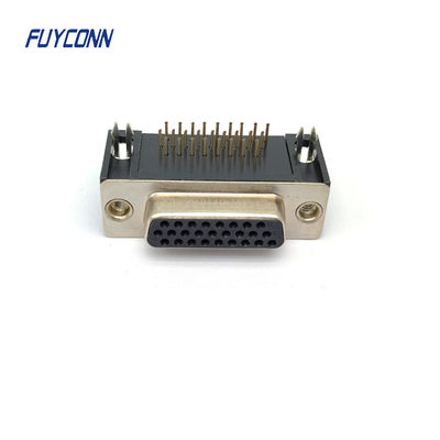 PCB উচ্চ ঘনত্ব D-SUB সংযোগকারী মহিলা, 15pin 26pin 44pin 62pin DSUB সংযোগকারী