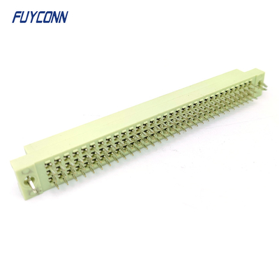 3 সারি 96 পিন সহজ প্রকার DIN41612 সংযোগকারী মহিলা PCB সোজা