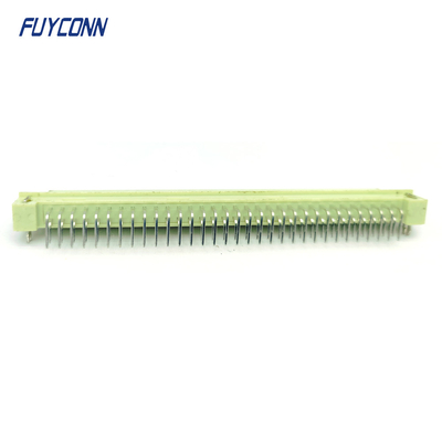 কোণযুক্ত DIN41612 মহিলা সংযোগকারী 2 সারি 64Pin 264 DIN 41612 PCB সংযোগকারী