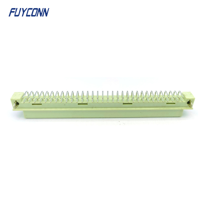 কোণযুক্ত DIN41612 মহিলা সংযোগকারী 2 সারি 64Pin 264 DIN 41612 PCB সংযোগকারী