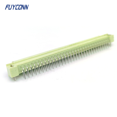 কোণযুক্ত DIN41612 মহিলা সংযোগকারী 2 সারি 64Pin 264 DIN 41612 PCB সংযোগকারী