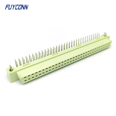 কোণযুক্ত DIN41612 মহিলা সংযোগকারী 2 সারি 64Pin 264 DIN 41612 PCB সংযোগকারী