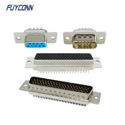স্ট্রেইট PCB সোল্ডার কাপ মহিলা / পুরুষ D SUB কানেক্টর 9Pin 15Pin 25Pin 37Pin 78Pin