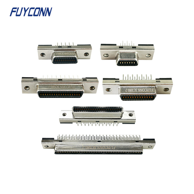 PCB স্ট্রেইট SCSI সংযোগকারী 100pin 68pin 50pin 36pin 20pin 14pin মহিলা