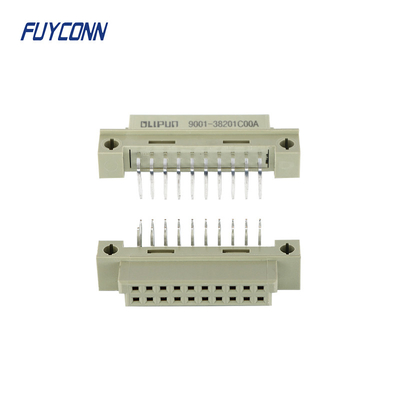 220S DIN41612 সংযোগকারী মহিলা 2x10P 20pin সমকোণ PCB