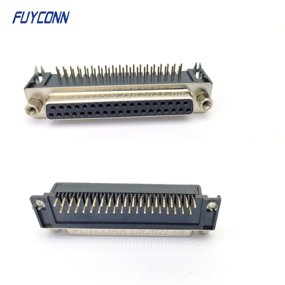 37পিন মহিলা D-SUB সংযোগকারী সমকোণ PCB DB সংযোগকারী (9.4mm)