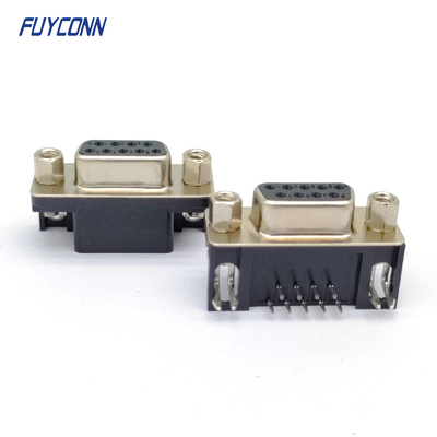 9পিন DSUB সংযোগকারী সমকোণ PCB D-SUB মহিলা সংযোগকারী (8.08mm)