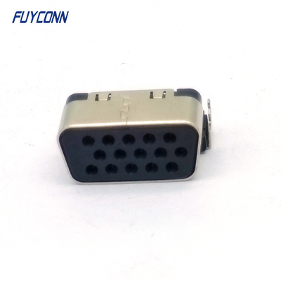VGA D-SUB সংযোগকারী 15pin মহিলা 0.9mm নিম্ন প্রোফাইল