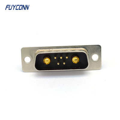 7Pin PCB স্ট্রেইট D-SUB কানেক্টর, 7W2 পুরুষ DB হাই কারেন্ট কানেক্টর
