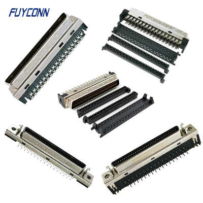 68pin SCSI MDR সংযোগকারী PCB Solder Cup IDC Crimp 1.27mm CN টাইপ