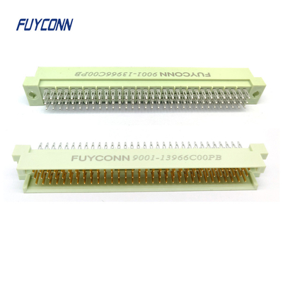 Solderless পুরুষ DIN41612 সংযোগকারী 3 সারি 96pin প্রেস পিন PCB টাইপ