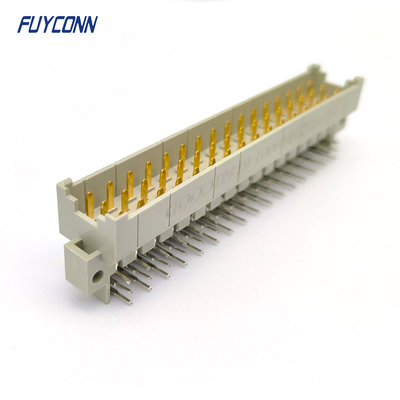 5.08mm পাওয়ার DIN 41612 সংযোগকারী PCB কোণ পুরুষ 3 * 16pin 48pin