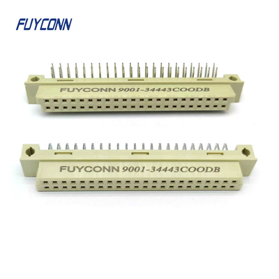 2 সারি 44 পিন DIN 41612 সংযোগকারী PCB কোণযুক্ত মহিলা 2 * 22P 244S ইউরোকার্ড সংযোগকারী 2.54 মিমি পিচ