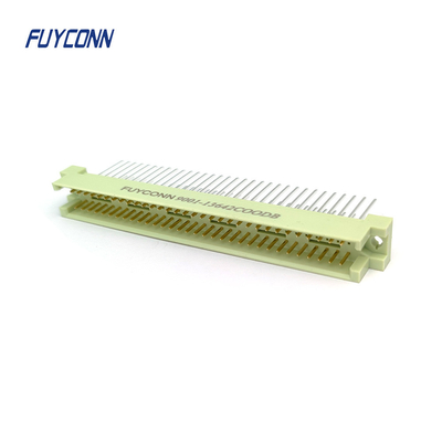 PCB সোজা 64 পিন পুরুষ 42612 সংযোগকারী 2 * 32P 13mm DIN 41612 সংযোগকারী