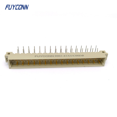 পাওয়ার টাইপ 32Pin DIN41612 সংযোগকারী PCB ডান কোণ 2 * 16P 32P 5.08mm পুরুষ সংযোগকারী