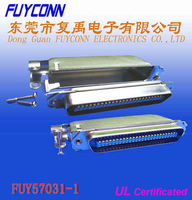 70500 সংযোগকারী Centronic Solder Pin Connector 50 Pin Male 90° ক্যাবল আউটলেট সংযোগকারী W/ 70500 Matel Cover