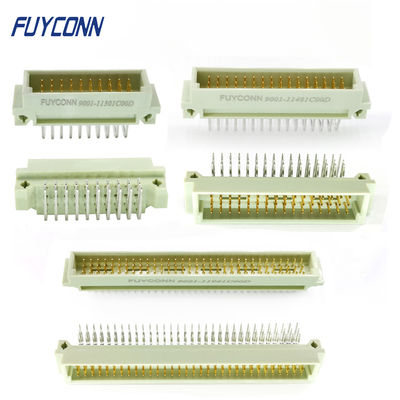 PCB DIN41612 সংযোগকারী R/A পুরুষ ইউরোকার্ড সংযোগকারী 3*32pin 3*10pin 3*16pin