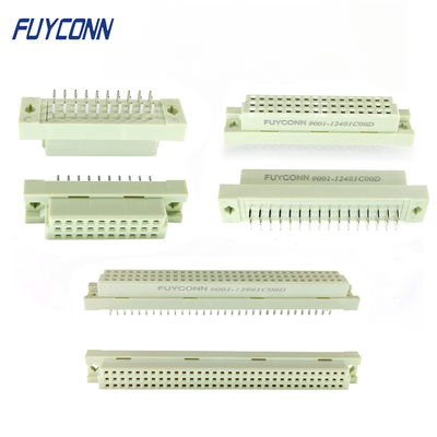 উল্লম্ব PCB DIN41612 সংযোগকারী 3*32P 3*16P 3*10P ইউরোকার্ড সংযোগকারী