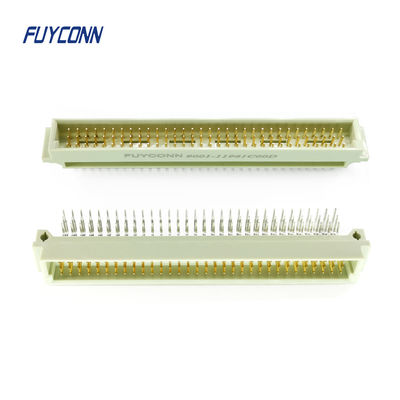 90 ডিগ্রী PCB 3 সারি 96P পুরুষ DIN 41612 ইউরোকার্ড সংযোগকারী সমকোণ