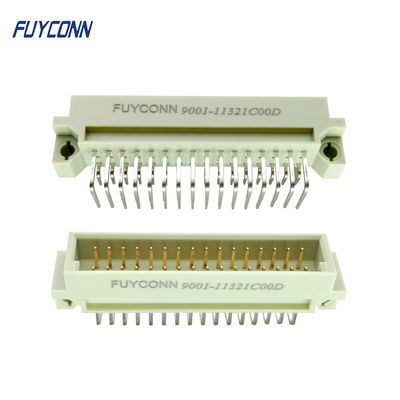 DIN 41612 সংযোগকারী 2.54mm পিচ 2*16 32 পিন পুরুষ R/A PCB ইউরো 41612 সংযোগকারী