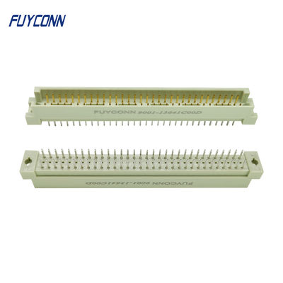 DIN 41612 সংযোগকারী পুরুষ সোজা PCB 2.54 মিমি 3 সারি 2*32 পিন 64 পিন