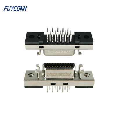 20পিন SCSI সংযোগকারী 180 ডিগ্রি PCB স্ট্রেইট মাউন্ট মহিলা সার্ভো সংযোগকারী