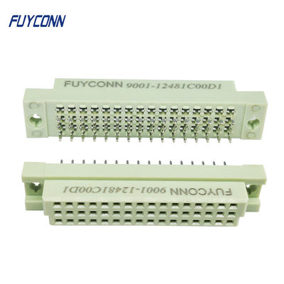 3 সারি 48 পিন DIN 41612 সংযোগকারী উল্লম্ব মহিলা সোজা PCB ইউরোকার্ড সংযোগকারী 2.54 মিমি পিচ