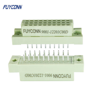 3 সারি 20 পিন সোজা PCB DIN 41612 রিসেপটকেল ইউরোপীয় সকেট সংযোগকারী 2.54 মিমি পিচ