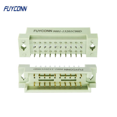 সোজা PCB 20Pin DIN 41612 সংযোগকারী 3 সারি পুরুষ প্লাগ ইউরোকার্ড সংযোগকারী