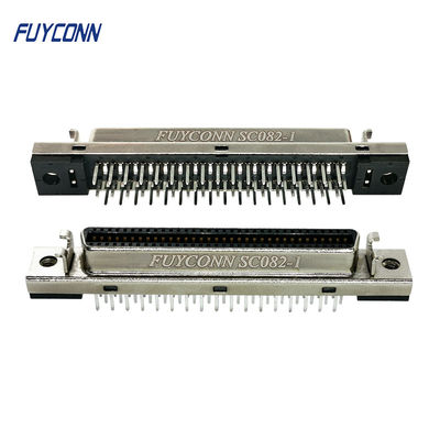 68 পিন SCSI সংযোগকারী PCB সোজা মহিলা 1.27 মিমি পিচ MDR সংযোগকারী
