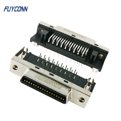 36 পিন SCSI সংযোগকারী PCB সমকোণ মহিলা MDR সংযোগকারী