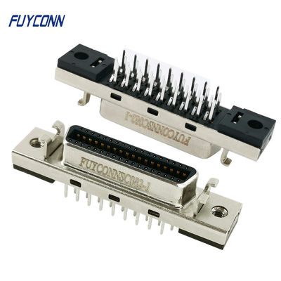 মিনি ডি রিবন সংযোগকারী MDR স্ট্রেইট PCB 36 পিন SCSI সংযোগকারী ফিক্সনেস সহ
