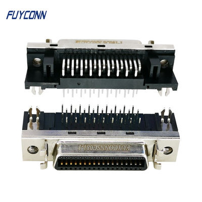 PCB মহিলা SCSI সংযোগকারী R/A মহিলা SCSI 36 পিন Servo সংযোগকারী