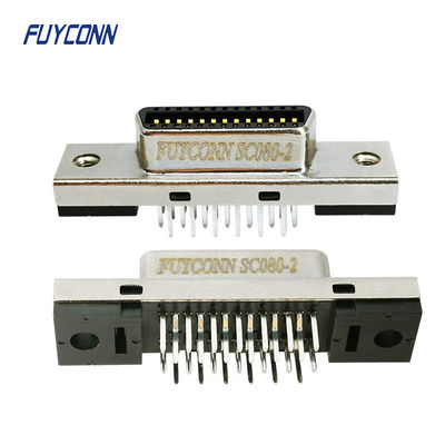 PCB বোর্ডের জন্য SCSI মহিলা সংযোগকারী উল্লম্ব CN টাইপ 26 অবস্থান MDR সংযোগকারী