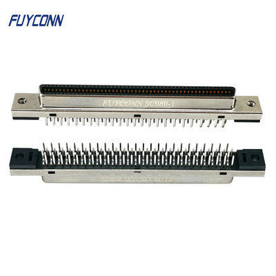 100P SCSI সংযোগকারী মহিলা উল্লম্ব PCB MDR সংযোগকারী